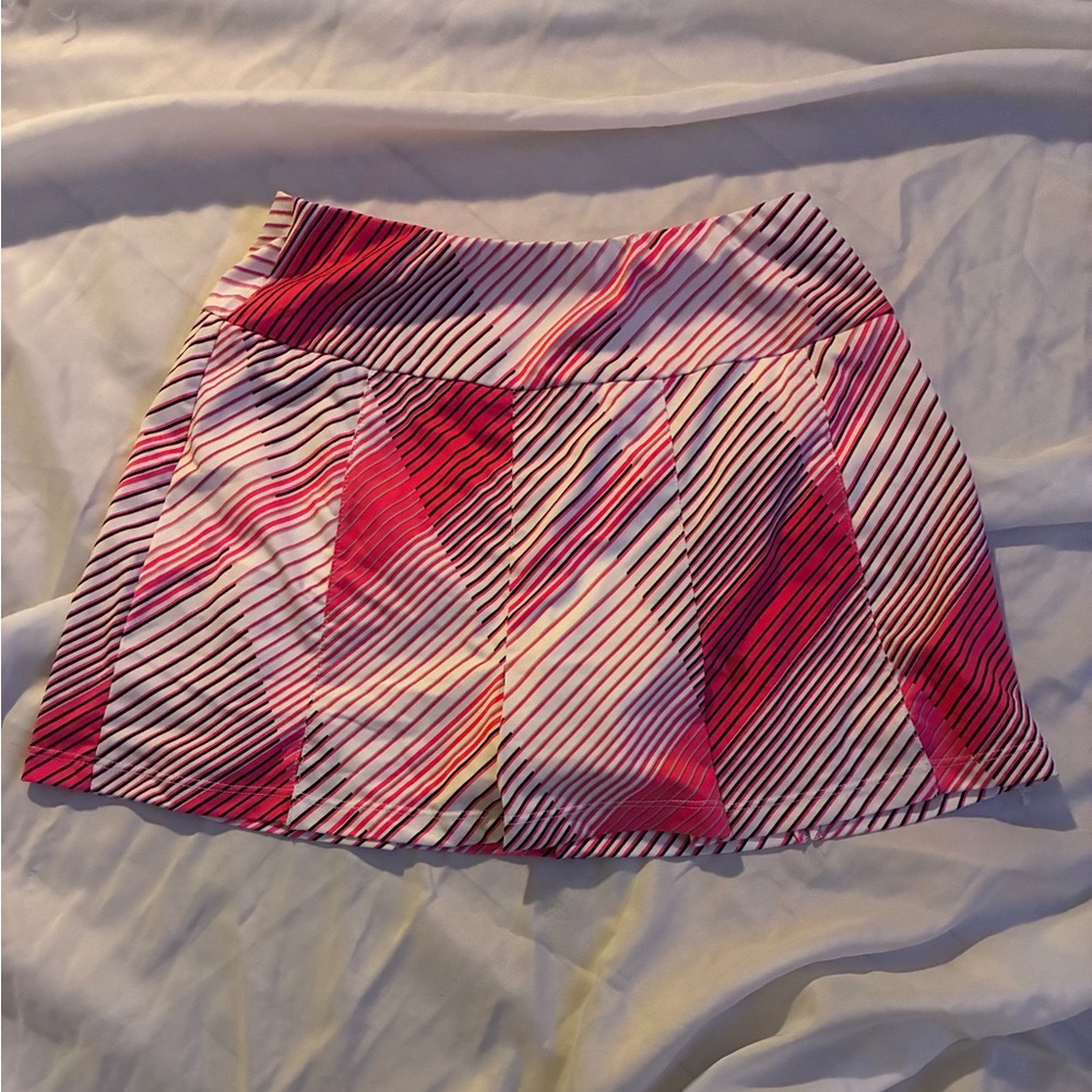 Lululemon Fast Cat Motionflux 360 Skirt “Hyper Stripe Raspberry Glo Light”